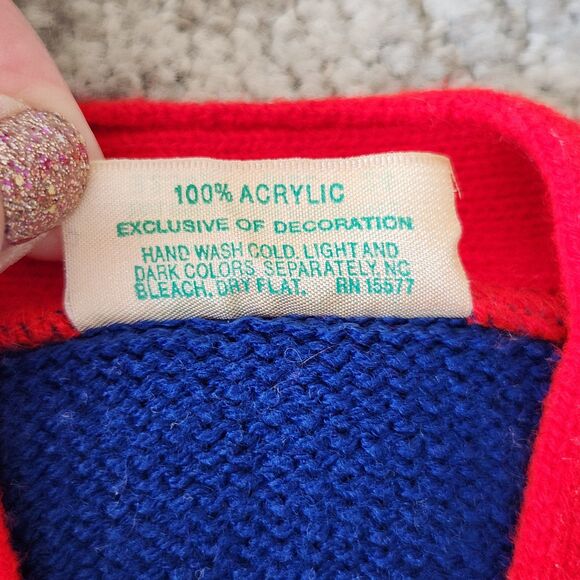 Tiny Tots vintage pilot plane sweater primary colors color block 24 months - Picture 9 of 10